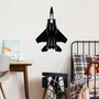 Wallity F-15 Accesorio decorativo de pared de metal Negro